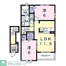 間取図画像 2LDK