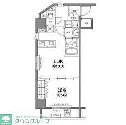 コンフォリア新宿御苑2 1LDKの間取図画像