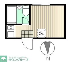 シエスタデイジー ワンルームの間取図画像