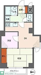 ライオンズステーションプラザ新中野 2DKの間取図画像
