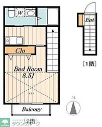 LAPRIMAVERA 1Kの間取図画像