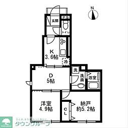 Bonheur 1SLDKの間取図画像