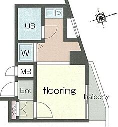 クレッセント西荻窪 ワンルームの間取図画像