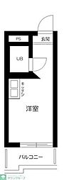 TOP中野第2 ワンルームの間取図画像