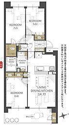 間取図画像 3LDK