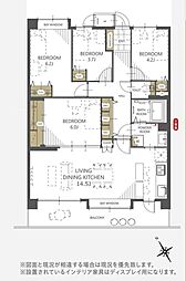 サンハイツ八千代台 4LDKの間取図画像
