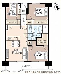 菊田ハイツ 3LDKの間取図画像