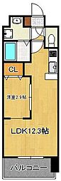 リュシオールレジデンス 1LDKの間取図画像