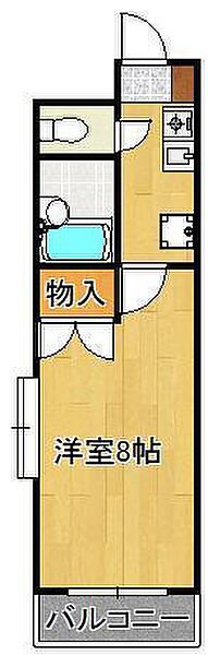 リファレンス片野 ｜福岡県北九州市小倉北区片野4丁目(賃貸マンション1K・8階・21.87㎡)の写真 その2