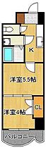 ロイヤルマジェスティ  ｜ 福岡県北九州市小倉北区三萩野2丁目（賃貸マンション2K・13階・28.47㎡） その2