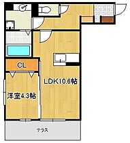 ザ・レジデンスBonjono West  ｜ 福岡県北九州市小倉北区片野新町3丁目（賃貸アパート1LDK・1階・42.24㎡） その2