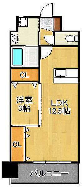 ONE PROJECT三萩野 ｜福岡県北九州市小倉北区萩崎町(賃貸マンション1LDK・2階・38.70㎡)の写真 その2