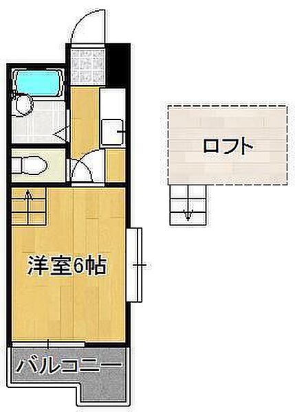 ヤンググレース小文字 ｜福岡県北九州市小倉北区大畠2丁目(賃貸マンション1K・3階・25.00㎡)の写真 その2