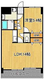ヴァルト片野駅前 1LDKの間取図画像