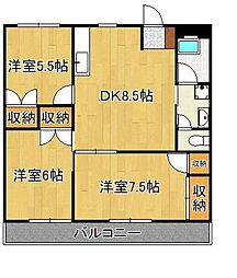 セゾン片野公園前 3階