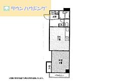 シテ・ラピーヌ南行徳 3階1DKの間取り