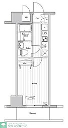 N-stage西船橋III 1階1Kの間取り
