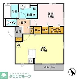 アルコイリス 302 3階1LDKの間取り