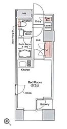 ＳＥＡＳＣＡＰＥ千葉みなと 10階ワンルームの間取り