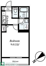 GRADUS八千代台VI 1階1Kの間取り