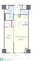 Horizon Residence 2階1LDKの間取り