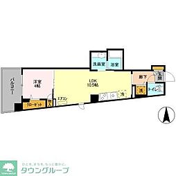 corum 5階1LDKの間取り