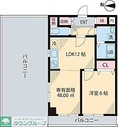 ＳＷＥＥＴ　ＨＩＬＬＳ瑞江 5階1LDKの間取り