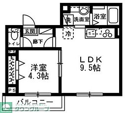 ＳＴＵ千葉中央 3階1LDKの間取り