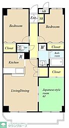 八千代ＴＹプラザＡ棟 1階3LDKの間取り