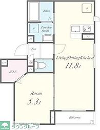Fraisier 1LDKの間取図画像