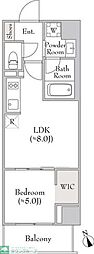 ルミーク門前仲町 1LDKの間取図画像