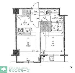 セジョリ浅草ベルグレード 1LDKの間取図画像