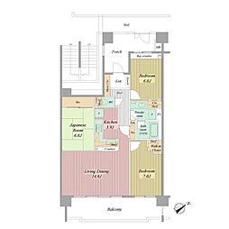 レーベンハイム東松戸カーサ・コンプレアンノ 3LDKの間取図画像