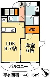 フェイムイッサ 1LDKの間取図画像