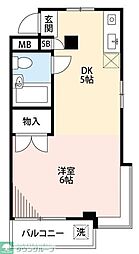 シティ大和田 ワンルームの間取図画像