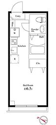REGALO千葉駅前 ワンルームの間取図画像