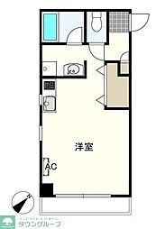 グリーンハイム 1Kの間取図画像