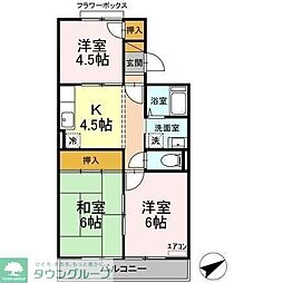 コーポラス・クレイン 3Kの間取図画像