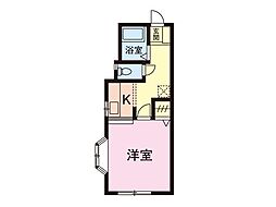 ダイワプラザ津田沼 1Kの間取図画像