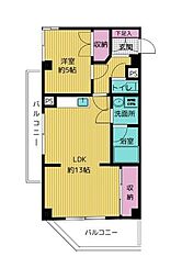 フォルテプラザ 1LDKの間取図画像
