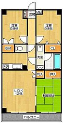 メゾンドソレイユ 3LDKの間取図画像