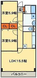 グランシャリオ 1SLDKの間取図画像