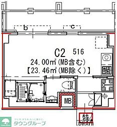 GENOVIA船橋 ワンルームの間取図画像