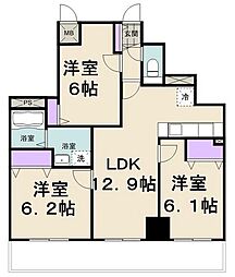 クレ・エスポワール 3LDKの間取図画像