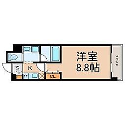 サプール津田沼 1Kの間取図画像