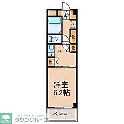 カーサベルデ 1Kの間取図画像
