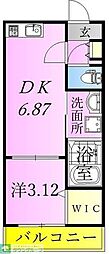 KEIYO GRANVIA 1DKの間取図画像