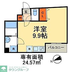 FOREST M32 ワンルームの間取図画像