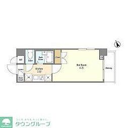 IMPROVE西船橋 1Kの間取図画像