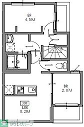OPEN RISE小岩I 1SLDKの間取図画像